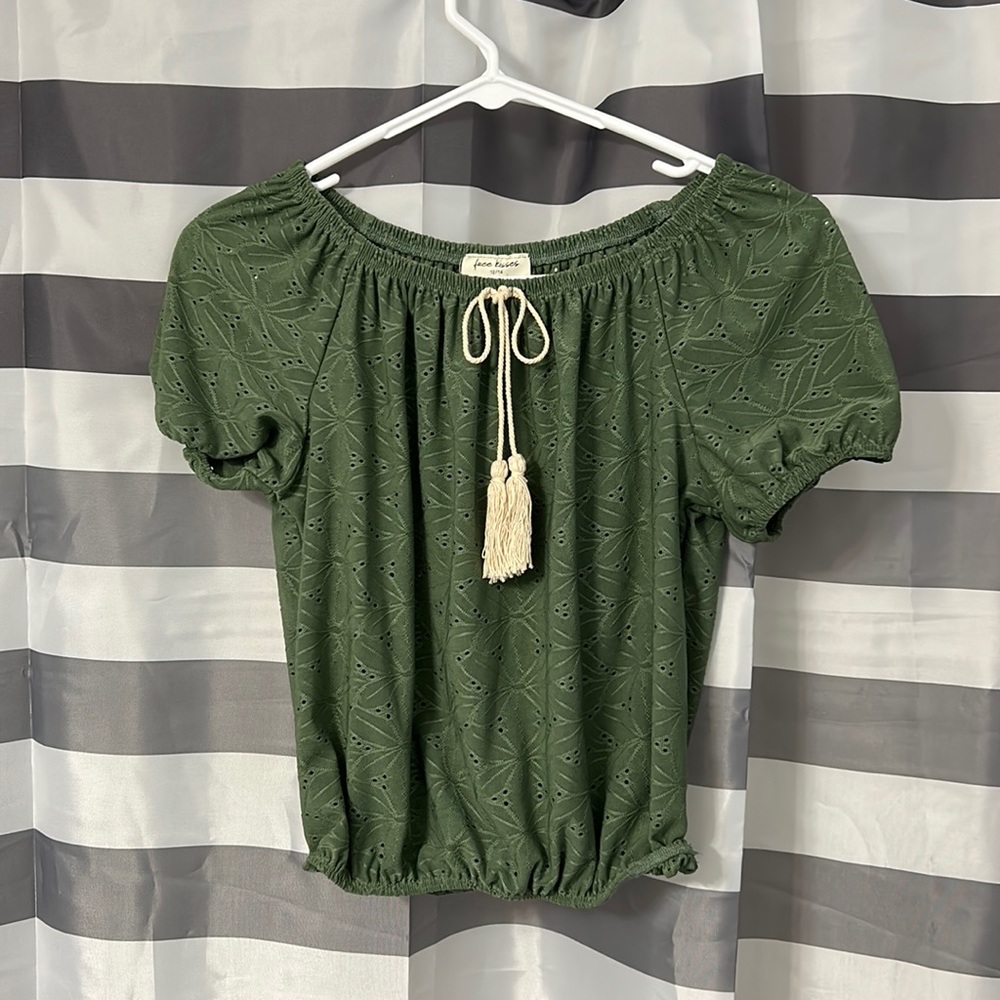Green Crop Top